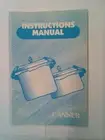 MAITRES ORIGINAL 12 & 22 QUART CANNER INSTRUCTION MANUAL