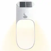 Solar Powered Motion Sensor LED Lights for Walls 15 Integrated LEDs, Wireless Waterproof Outdoor Lights( Warm Light-White)