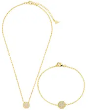 Sterling Forever 14K Plated Raemy Rose Petal Set Bundle