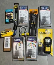 10 Assorted Brand New DIY HOBBYISTS TOOLS Bundle Screw Driver, Drill Bits and Mo