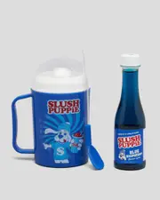 [Slush Puppie] Slush Puppie Making Cup & Blue Raspberry Syrup Set