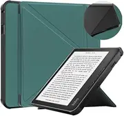 EReader Case Suitable for Kobo Libra 2 TPU Transformers Case Multi-Folding Magnetic Fold Stand Smart Cover(Dark Green)