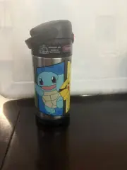 Thermos Funtainer Water Bottle with Straw - 12 oz Pokemon Stainless Steel - NEW