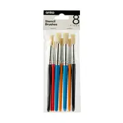 8 Pack Stencil Brushes