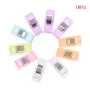 10Pcs Sewing Multicolor Plastic Clip Fabric Clamps Patchwork Craft Clothing C-cd