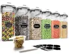 Cereal Storage Containers Set, Large BPA Free Plastic Airtight Food Storage C...
