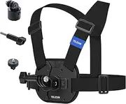 TELESIN° Chest Mount Harness w Quick Release Adapter Chest Strap POV Photography Accessory with for GoPro Chest Mount MAx Hero 13,12,11,10,9,8,7 insta360 X5 X4 X3, DJI Action 4 Osmo Pocket 3 AKASO