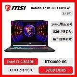 在飛比找遠傳friDay購物精選優惠-【微星特仕賣場】msi 微星 Katana 17 B13VF