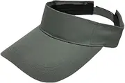 [Generic] Sport Sun Visor Hat Lightweight Empty Top Baseball Cap for Running Beach Summer, Gray