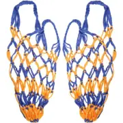 2 Pcs Ball Bag Individual Basketball Net Carrier Bags Balls Mesh Storage