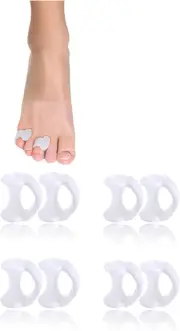 Honwor Gel Toe Separator Pack - Prevent Rubbing & Relieve Pressure - Little T...