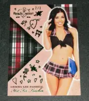 2018 Benchwarmer GEMMA LEE FARRELL Hot For Teacher #35 Green Variant/3 PLAYBOY