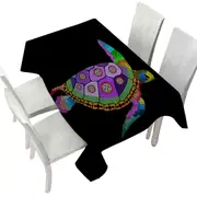Native Purple Turtle Tablecloth