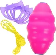 1 Set Double Rallying Balls Boys and Girls Hand Draw Balls Cooperative Puller Toy for Boys Girls Safe Plastic Material