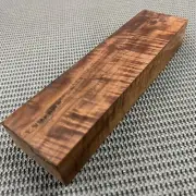 CW245 Curly Claro Walnut Billet Block Carving Craft Knife Handle Game Call 9.5"