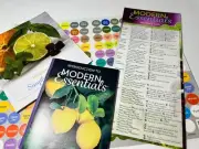 195 Lot Round Essential Oil Stickers, Modern Essentials & EO Simplified Booklets