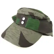 WWII German Army M43 Splinter Camo Field Cap Summer Hat Cotton Size EU 59