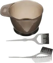 HAPINARY 1 Set Hair Dyeing Mixing Bowl with Brushes Reusable Hair Coloring Tools for Home Salon Use for Tinting Highlighting and Bleaching Easy to Clean and Practical