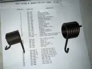 Sega Arcade Driver “Outrun” Torsion A & B Spring Part Numbers KR-1210 & KR-1211