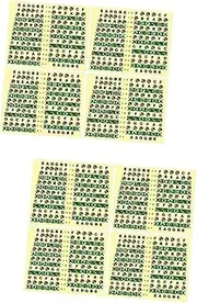 Totority 2sets Master Fretboard Fast Guitar Sticker Pack Notes Map for Acoustic Electric Guitars 10pcs*2