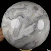 6.3" Crazy Lace Agate Hand Carved Crystal Ball/Sphere, Healing