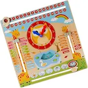 Hohopeti 1Pc Multifunctional Clock Puzzle Early Learning Cognitive for Adorable Calendar Design Engaging Educational Activity Home Decor