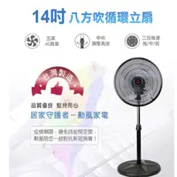 在飛比找蝦皮購物優惠-【勳風］14吋立體電風扇-360度八方吹(HF-B1408)