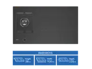 Omega 90cm Hybrid Induction Cooktop