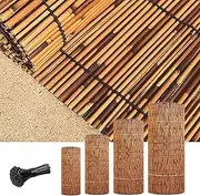 Bamboo Reed Fence, Natural Reed Fence Bamboo Fencing Privacy Reed Screening Balcony Privacy Reed Screen, for Outdoor Privacy Screening, Sun Blocking, Decorative Divider(H0.91XL2M/H3XL6.6FT)