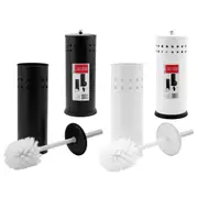 2PK Boxsweden Bathroom Cleaning Toilet Brush w/Holder & Roll Holder Set Assort