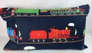Hand Crafted 100% Cotton Pillow Case Standard/Queen Size, Thomas the Train