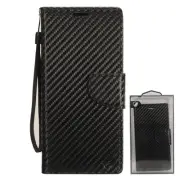 GSA Carbon Fiber Flip Wallet Case for Samsung Galaxy S20 Plus - Black