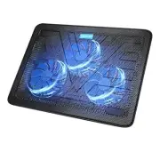 Laptop Cooling Pad, Portable Slim Quiet USB Powered Laptop Notebook Black