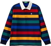 [United Colors of Benetton] Boys Polo Shirt M/L 3tbxc301m Polo Shirt, Multi-Colour, 130 cm, Multicoloured, 130