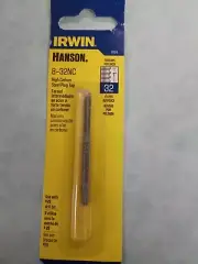 Irwin Hanson High Carbon Steel SAE Plug Tap 8-32 1 Pc 8024