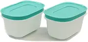 [Tupperware] Ice Crystal Freezer Container 170 ml (2) Mint White Tin Ice Crystal