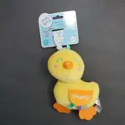 Magic Years Baby Toy Happy Spring Yellow Duck Crinkle ASMR Teether Lovey NWT
