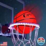 OMOTIYA Size 7 Glow in The Dark Basketball with LED Light Strip for Basketbal