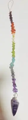 Amethyst Chakra Pendulum Suncatcher Ask Yes r No Questions Healing
