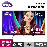 在飛比找遠傳friDay購物精選優惠-【BenQ】43型 量子點 Google TV 4K QLE