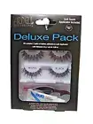 Ardell ~Deluxe Pack ~2 Pair WISPIES ~Black ~w/ Soft Touch Applicator + Adhesive