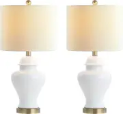 JYL6602C-SET2 Set of 2 Table Lamps Qin 22" Ceramic/Iron Classic Cottage LED Tabl