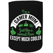 Alcohol Stubby Holder - Im Gamer Mum Gaming Id Cooler - Funny Novelty Birthday Gift Joke Beer