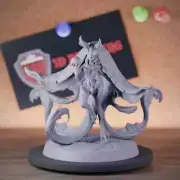 Merfolk Manta Priestess Miniature Siren Dungeons and Dragons Mini DnD 5e TTRPG