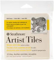 Strathmore 62105970 Artist Tiles 4"X4" 20/Pkg-Bristol Vellum (3Pk)