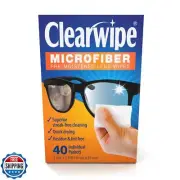 ClearWipe Microfiber Wipes, White, 48 Count