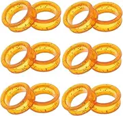 Dog Grooming Scissor Rings Set of 12 Colorful Silicone Finger Protectors for Pet Clippers Comfortable to Hold for Pet Barber