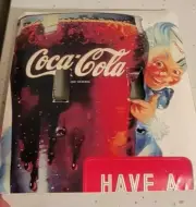 VINTAGE COCA-COLA HEAVY-DUTY METAL DECORATIVE WALL LIGHT SWITCH COVER COKE SODA