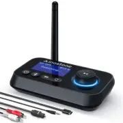 Bluetooth Transmitter Receiver 3-in-1 Bluetooth 5.3 Audio Adapter for 2 Headp...