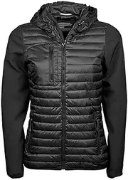 [Tee Jays] Womens/Ladies Crossover Hooded Jacket (UK Size: S) (Black)